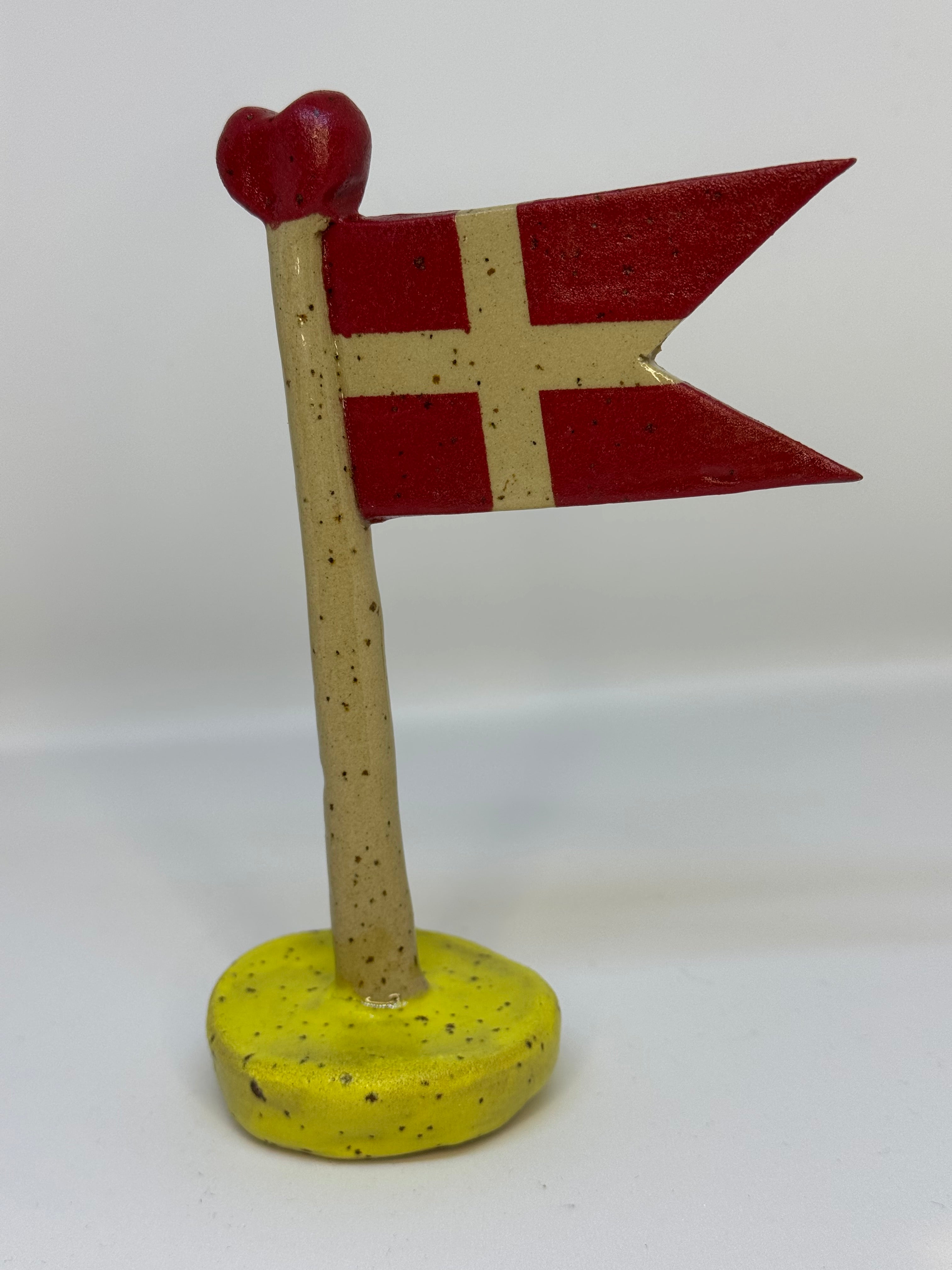 Flag - gul fod 14cm