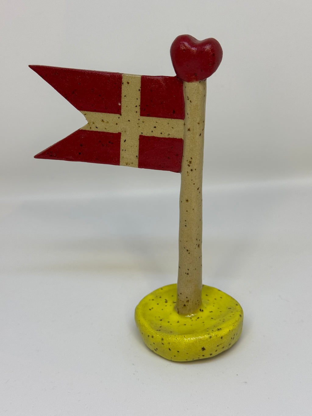 Flag - gul fod 14cm
