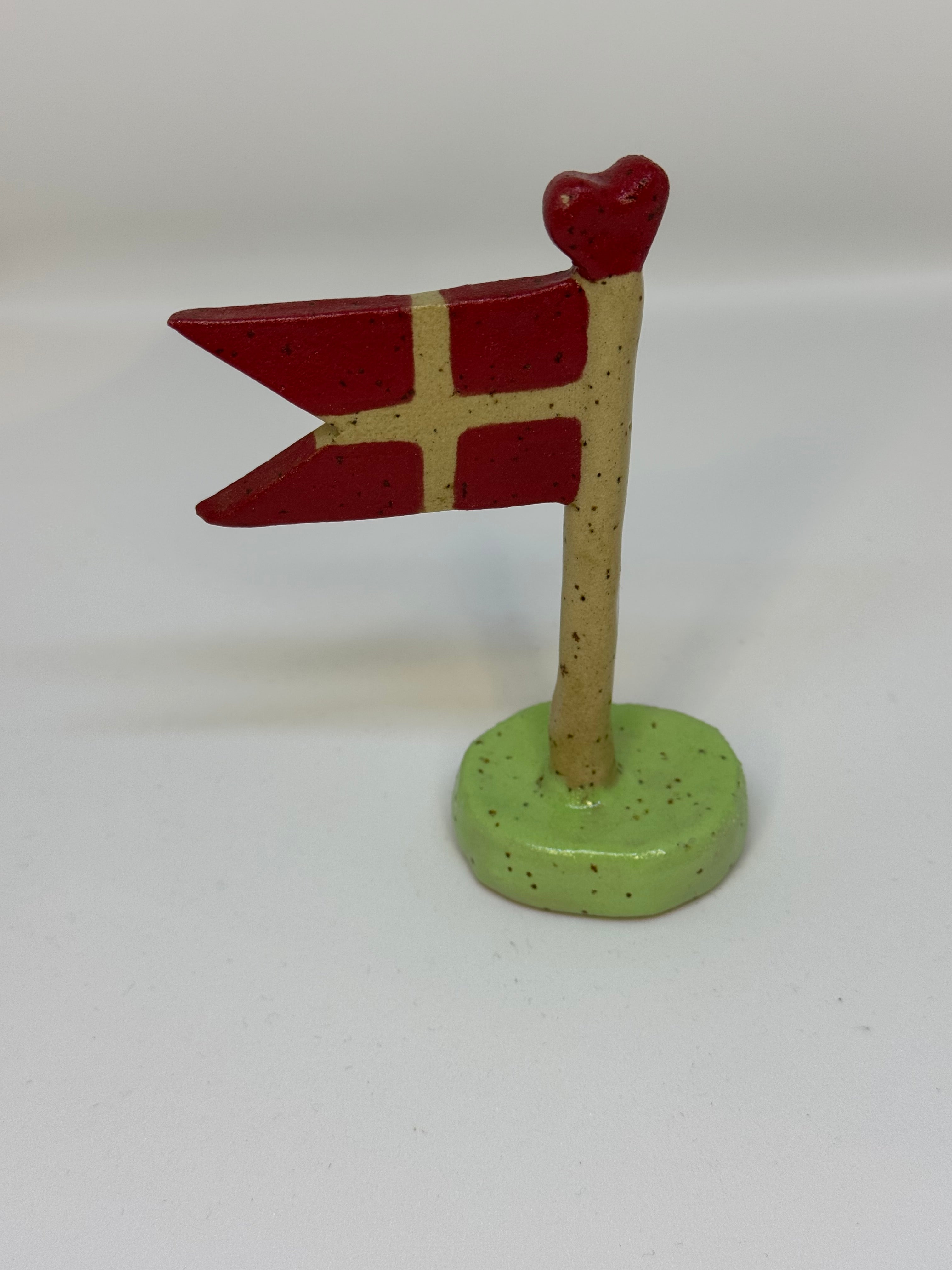 Flag - lysegrøn fod 10cm